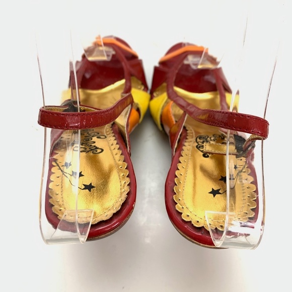 NAUGHTY MONKEY Wedge Patent Leather Heels Shoes 9 - Picture 11 of 16